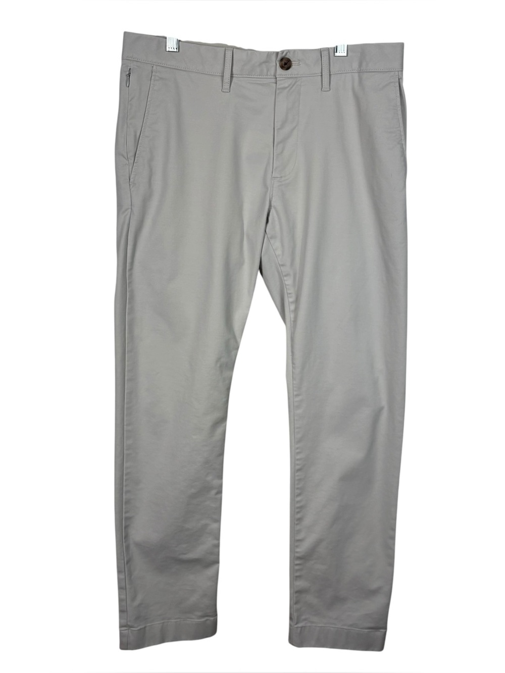 J.Crew Factory Slim Flex Light Gray Chino Pants 31x30 31 5-Pocket Style Office